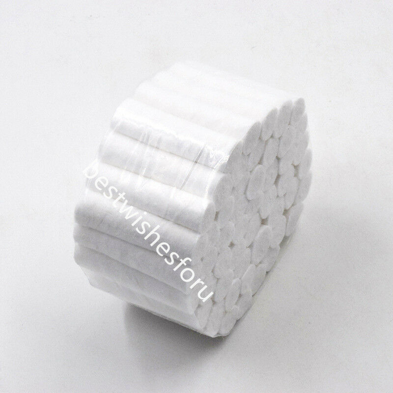 50 Roll Dental Disposable Absorbent Hemostatic Cotton Fibers Soft Pliable Wadded