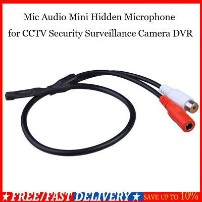 Dc12v Mic Audio Mini Hidden Microphone For Cctv Security Surveillance Camera Dvr