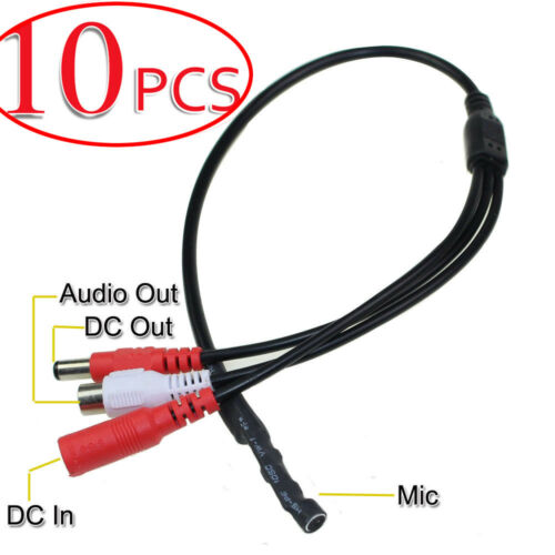 -km High Sensitive Dc Audio Mini Mic Microphone For Cctv Security Dvr Camera Lot