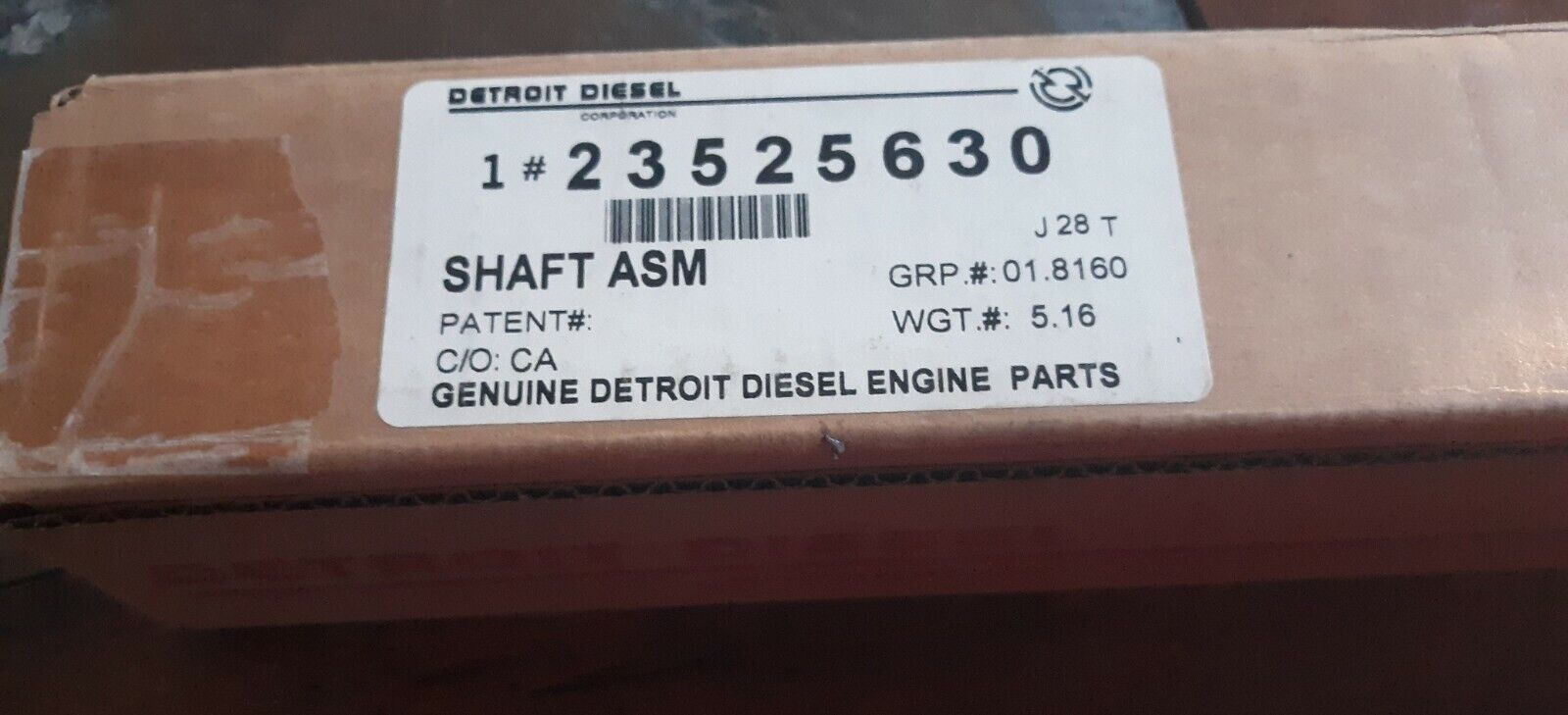 New Genuine Oem Detroit Diesel Rocker Arm Shaft Series 50  A9